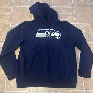 Fanatics Navy Blue Seahawks Hoodie Men’s Size XL